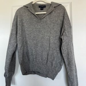 Chelsea & Theodore cashmere grey top size L
